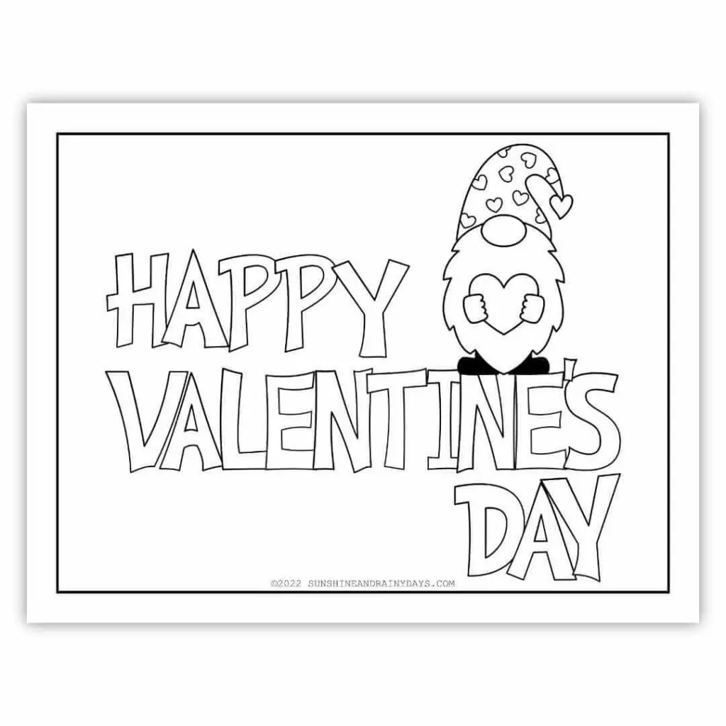 The best valentines day coloring pages