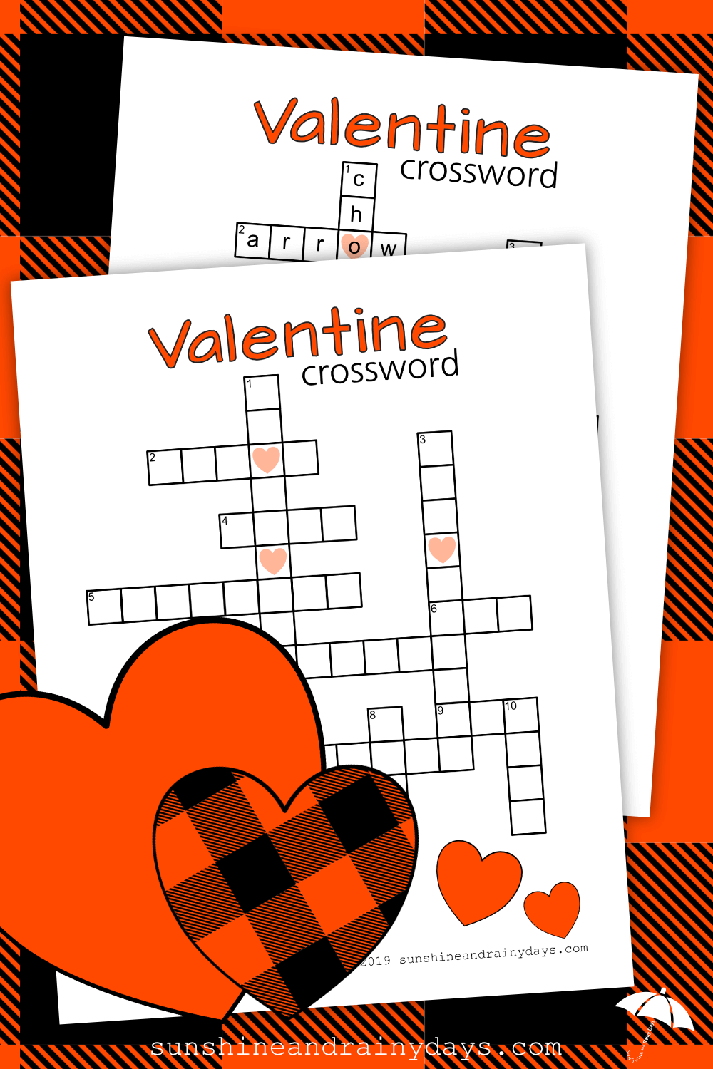 Valentine crossword puzzle