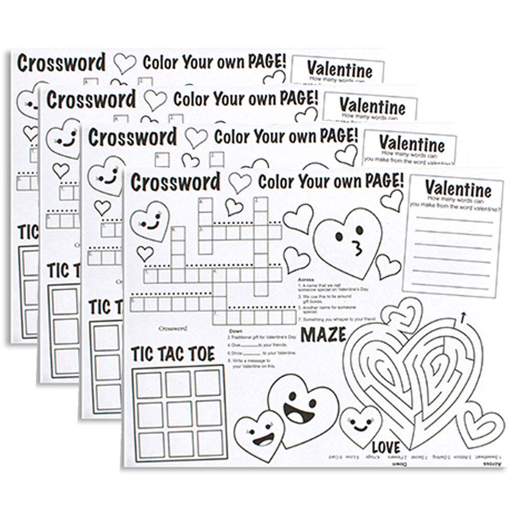 Valentes day activity mats