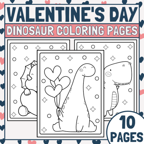 Valentine dinosaur coloring pages valentines day coloring pages made by teachers