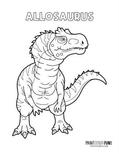 Dinosaur clipart coloring pages offer some prehistoric fun at