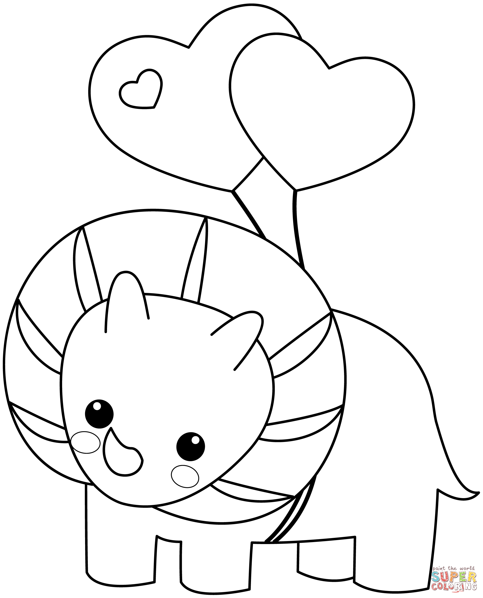 Kawaii dinosaur coloring page free printable coloring pages