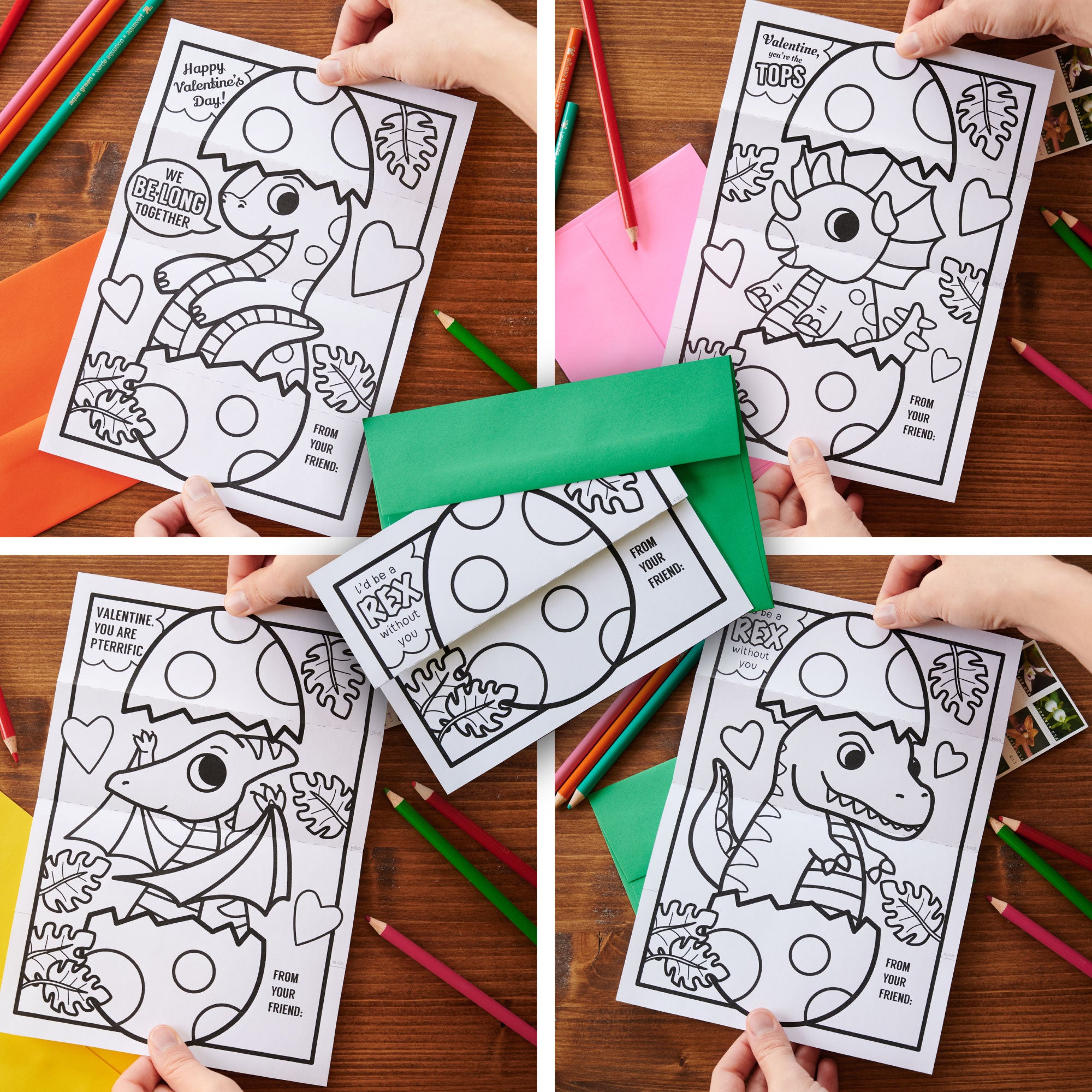 Dino egg folding surprise coloring page variety pack â kudzu monster