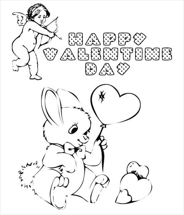 Valentines day coloring pages