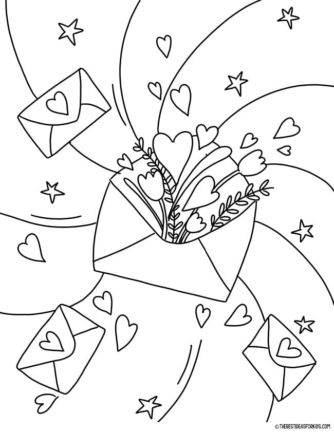 Valentines day coloring pages free printables