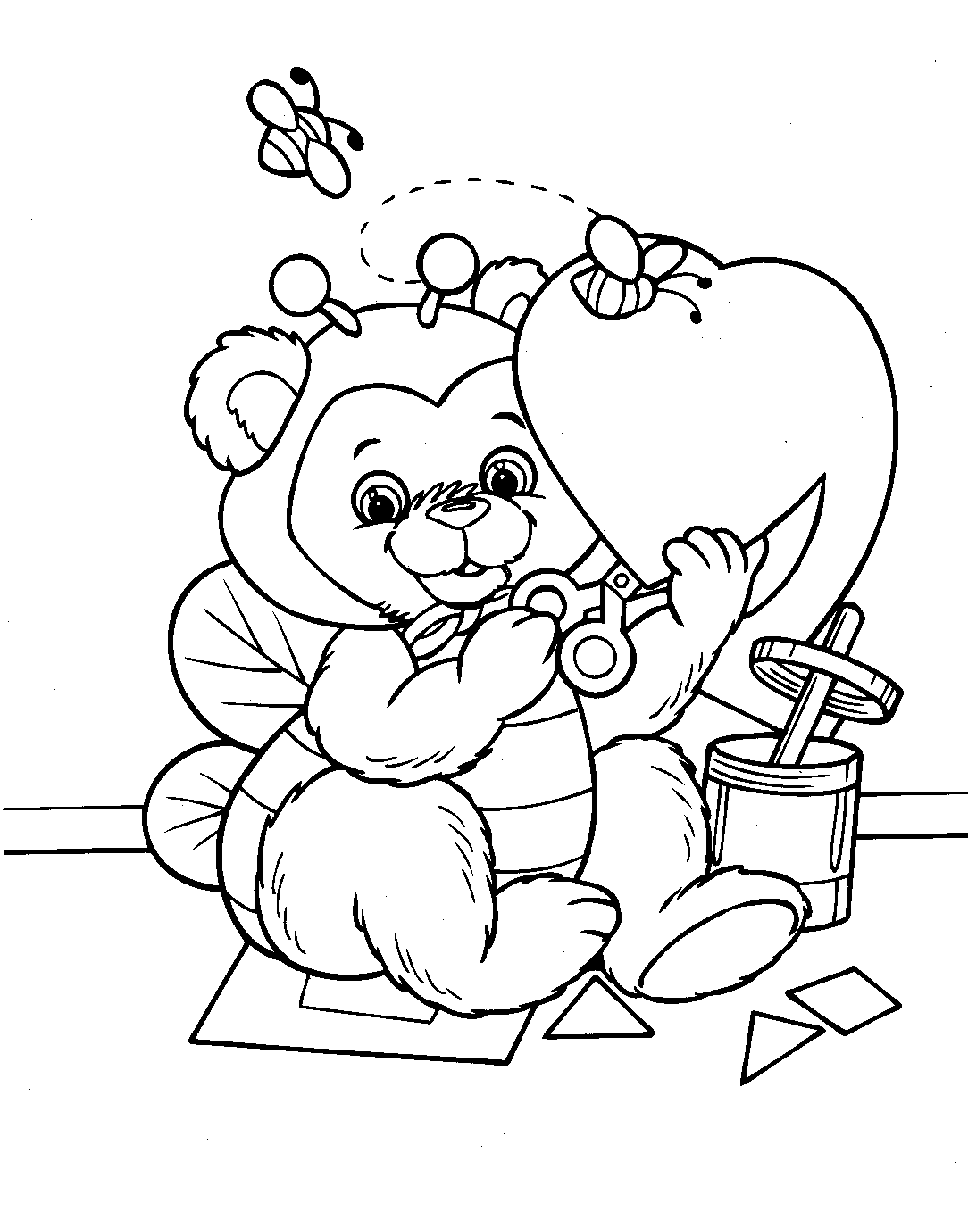 Valentines day coloring pages