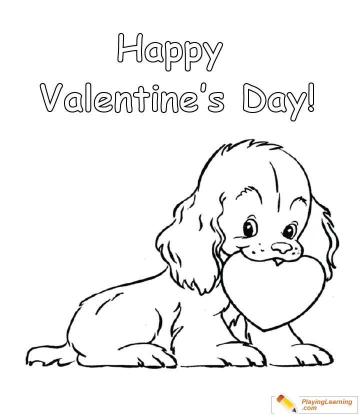 Valentine day coloring page free valentine day coloring page