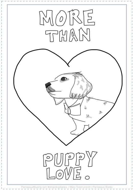 Color your own shop dog valentines â musing