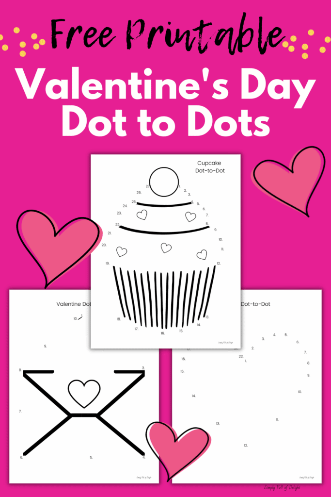 Valentines day dot to dot free printables