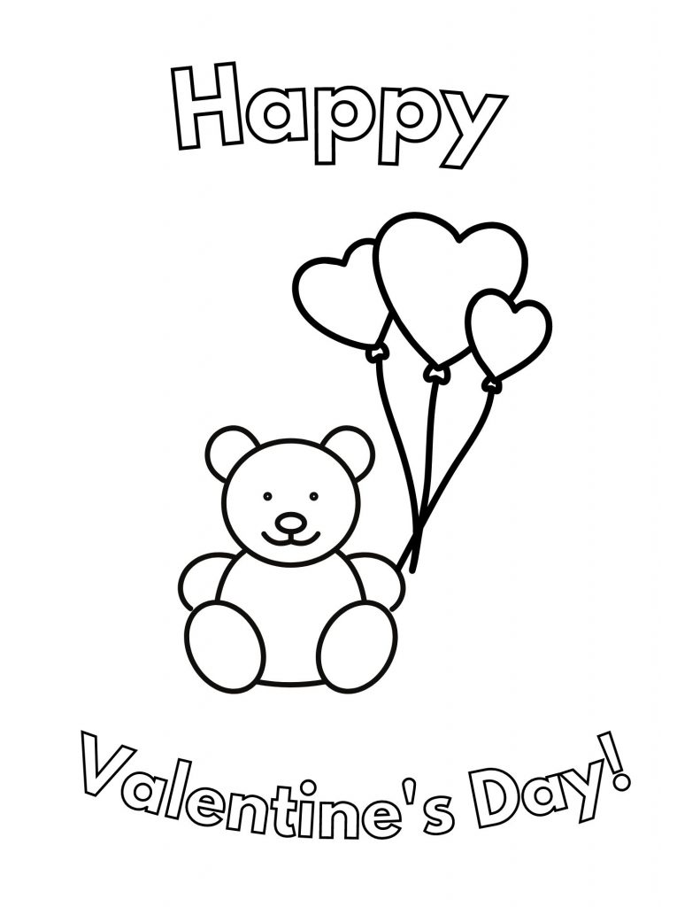 Free valentines coloring pages