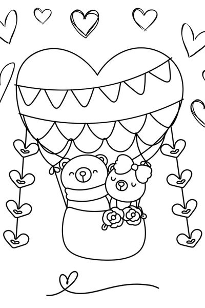 Valentine heart coloring pages