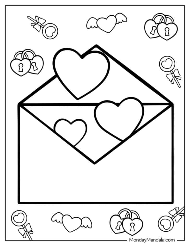 I love you coloring pages free pdf printables