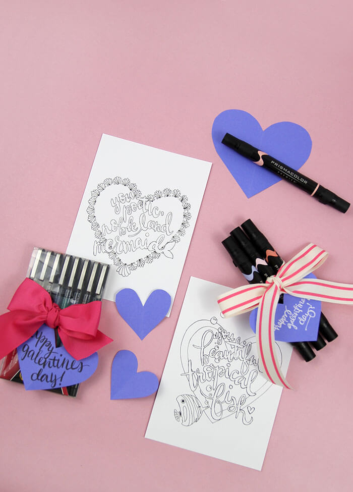 Printable galentines day coloring pages