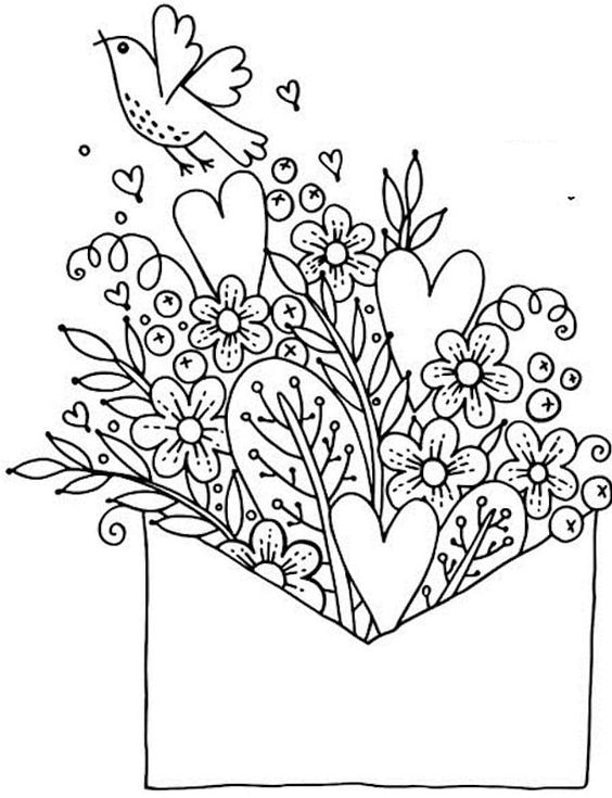 Free printable valentines day coloring pages for adults