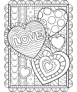 Valentines day free coloring pages