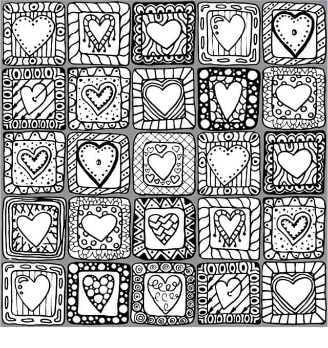 Free valentines coloring pages