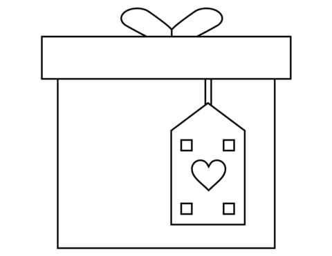 Valentines day surprise gift box coloring page free printable coloring pages