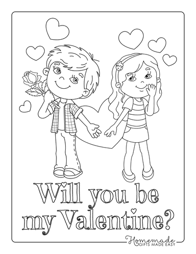 Free printable valentines day coloring pages