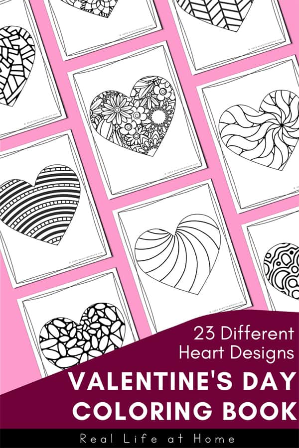 Valentine coloring pages for kids and adults heart coloring pages