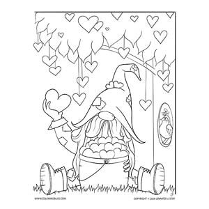 Gnome with hearts