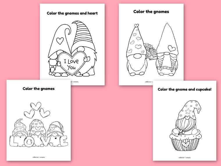 Free printable valentines day coloring pages