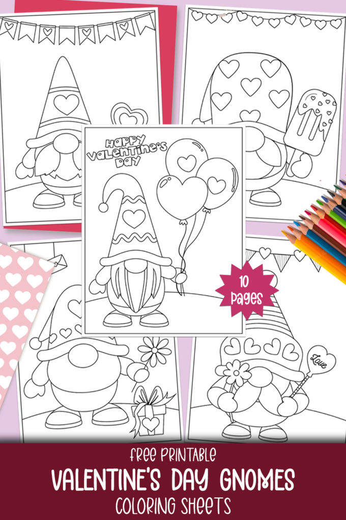 Valentines day coloring pages