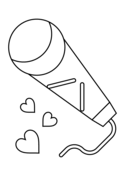 Valentines day guitar coloring page free printable coloring pages