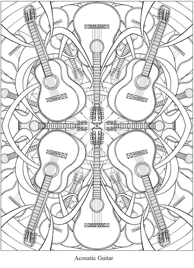 Creative haven musical kaleidoscope coloring book music coloring skull coloring pages pattern coloring pages