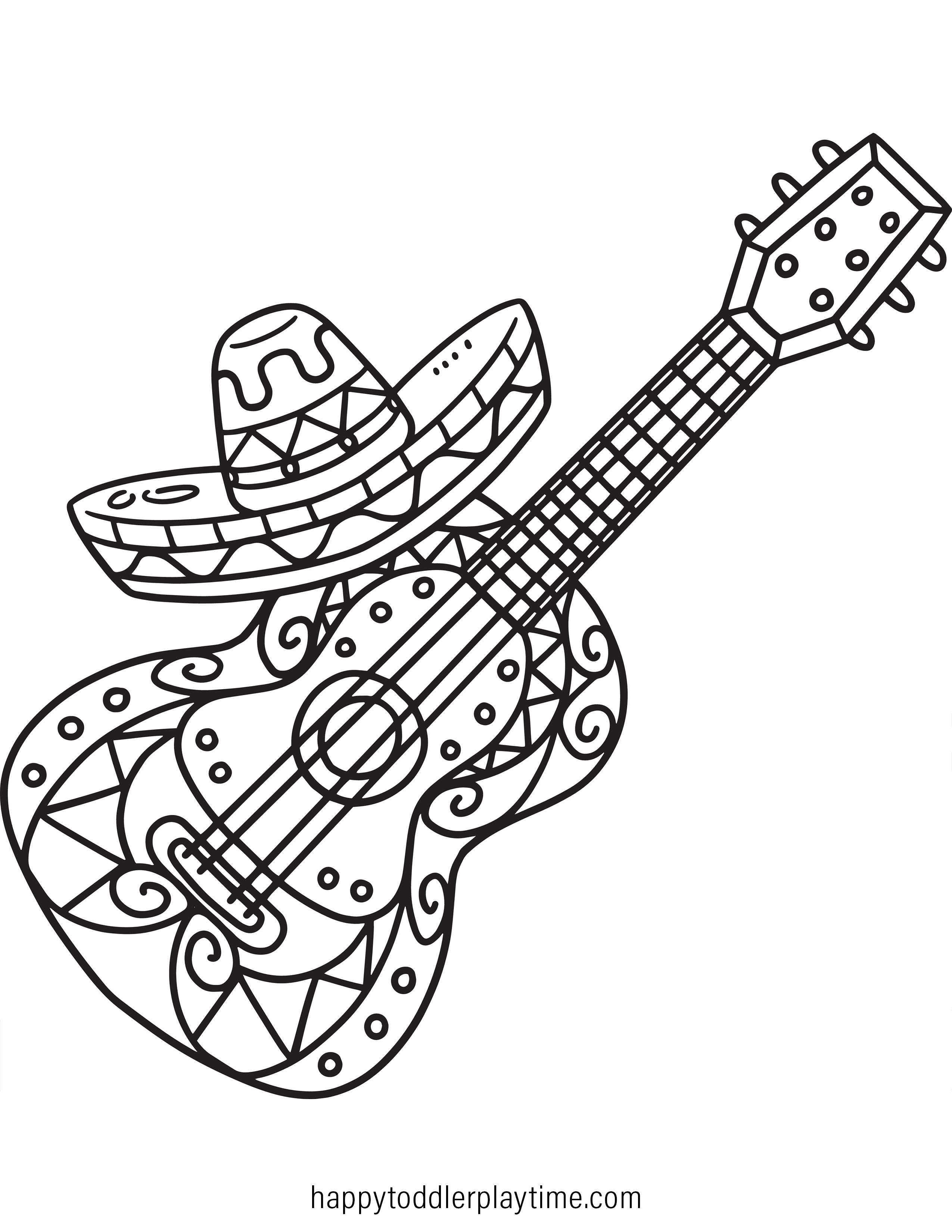 Free cinco de mayo coloring pages for kids