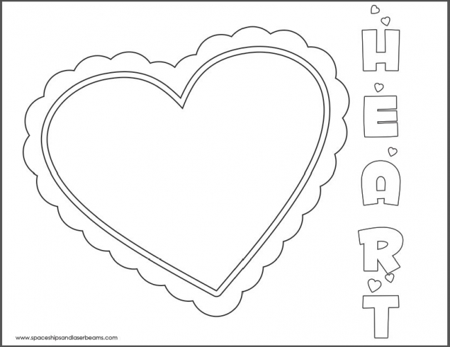 Valentines coloring page