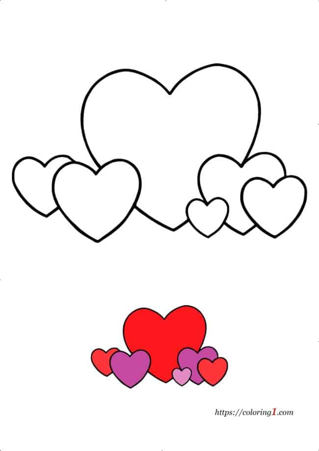 Heart coloring pages