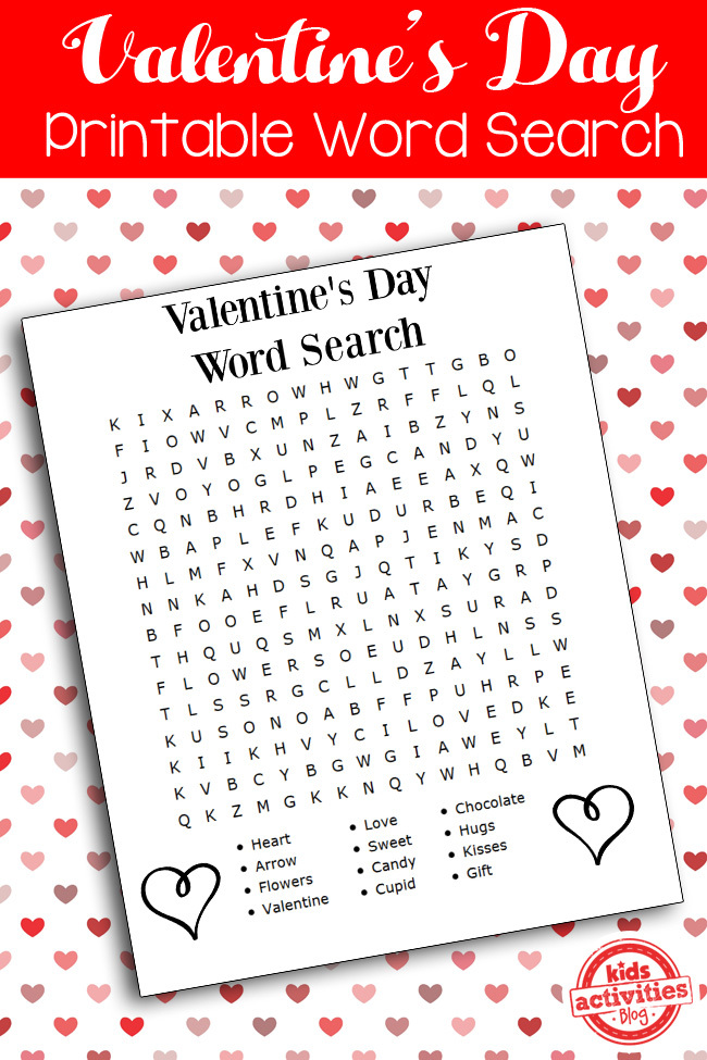 Fun free printable valentines day word search kids activities blog