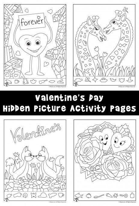 Valentines day hidden picture activity pages woo jr kids activities childrens publishing hidden pictures valentines day activities sunday school valentines
