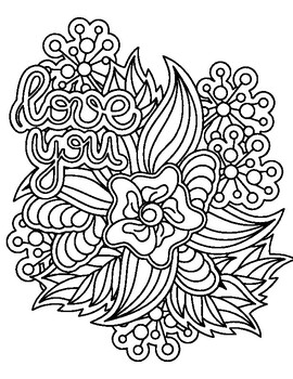 Valentines mandala coloring sheets valentines day coloring pages printable