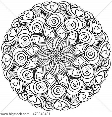 Meditative mandala vector photo free trial bigstock