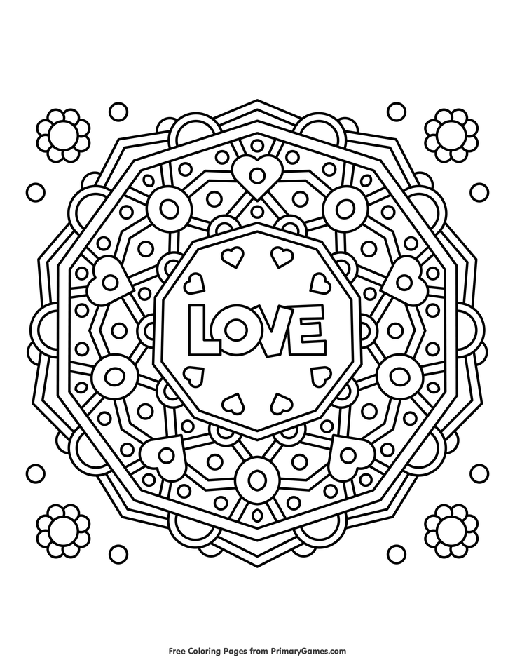 Love wreath coloring page â free printable ebook valentines day coloring page valentines day coloring valentine coloring pages