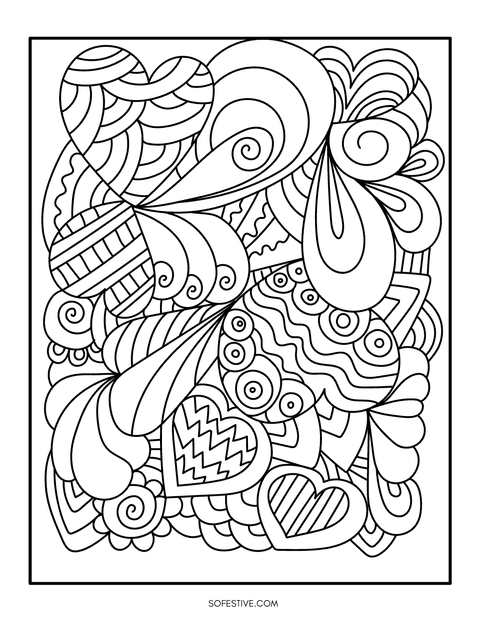 Free valentines coloring pages