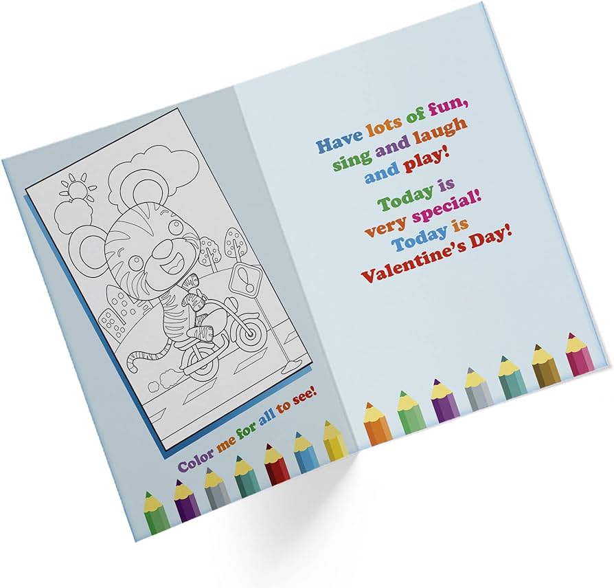 Up greetings valentines day cards for grandson grandchild or kid with envelope