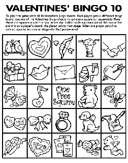 Valentines day free coloring pages
