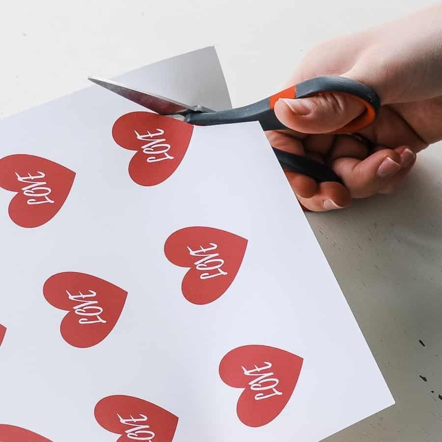 Homemade valentines with a free printable