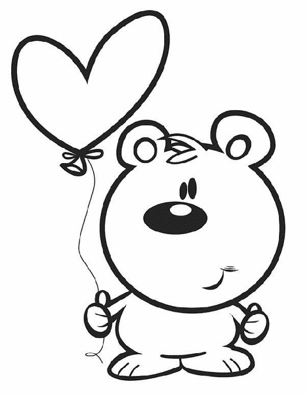 Valentines day coloring pages to print for kids â