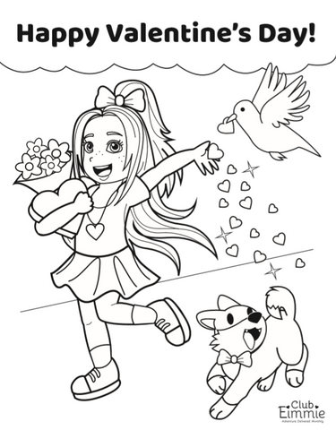 Valentines day printable coloring sheets â playtime by