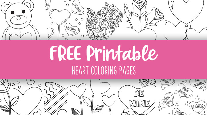 Heart coloring pages