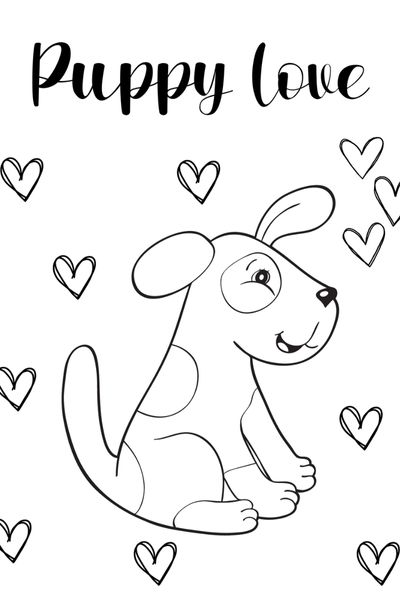 Cute puppy coloring pages â free puppy pictures to color