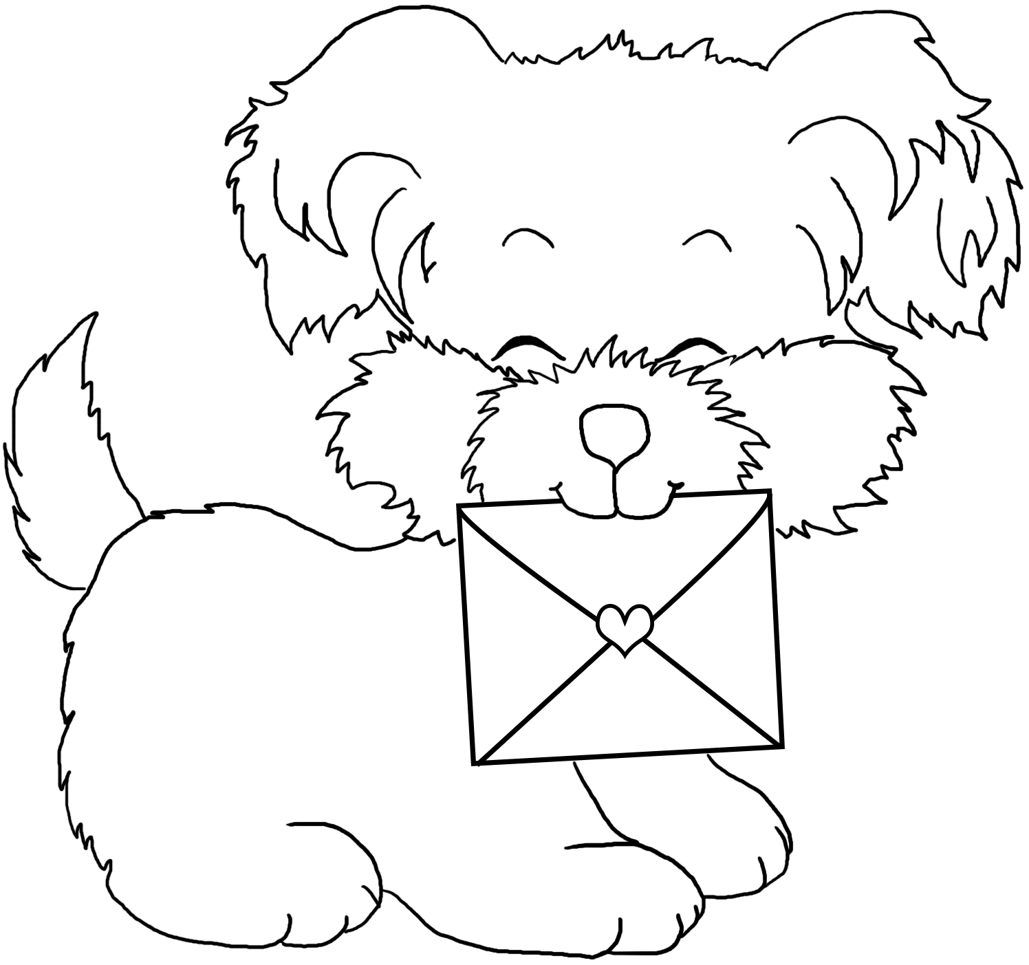 Valentines day coloring pages