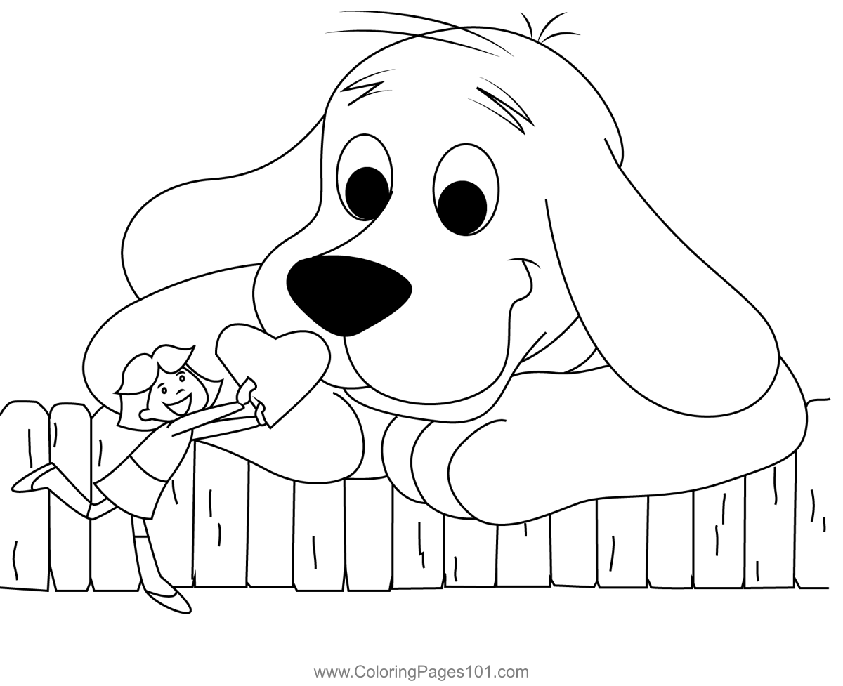 Valentines day coloring page for kids