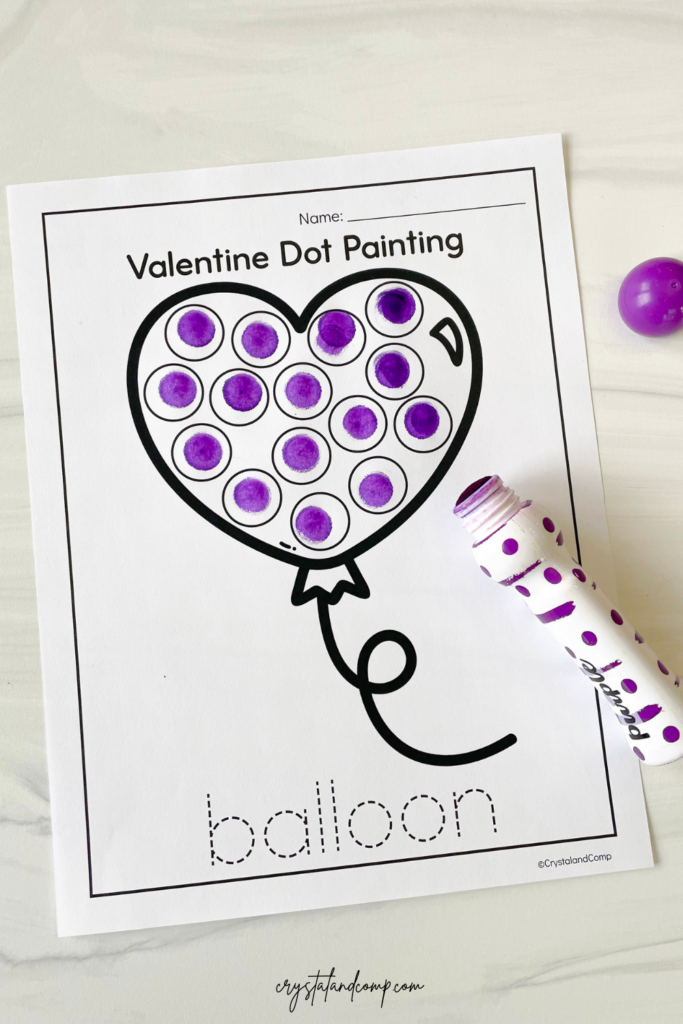 Valentine dot marker printables