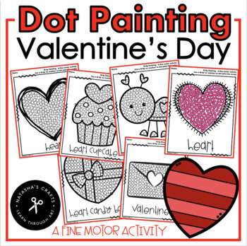 Valentine dot painting tpt