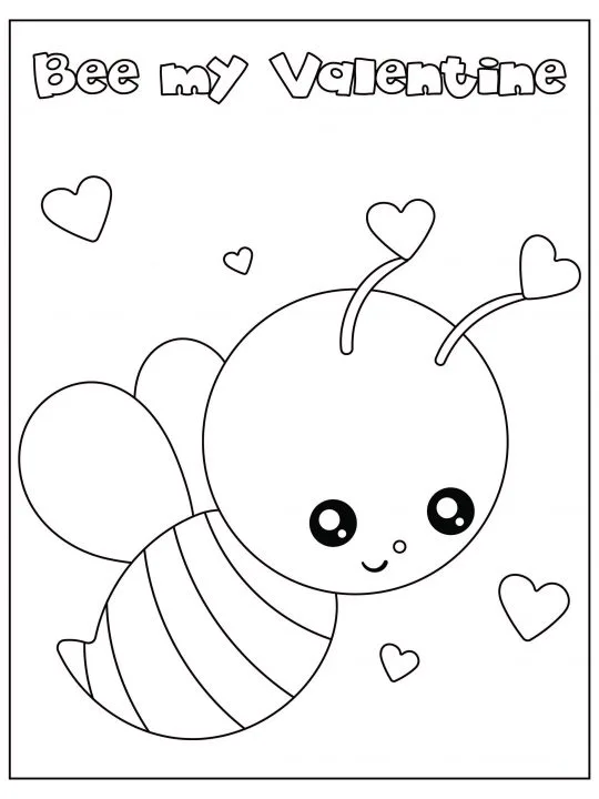 Free valentines day coloring pages pdf for instant download