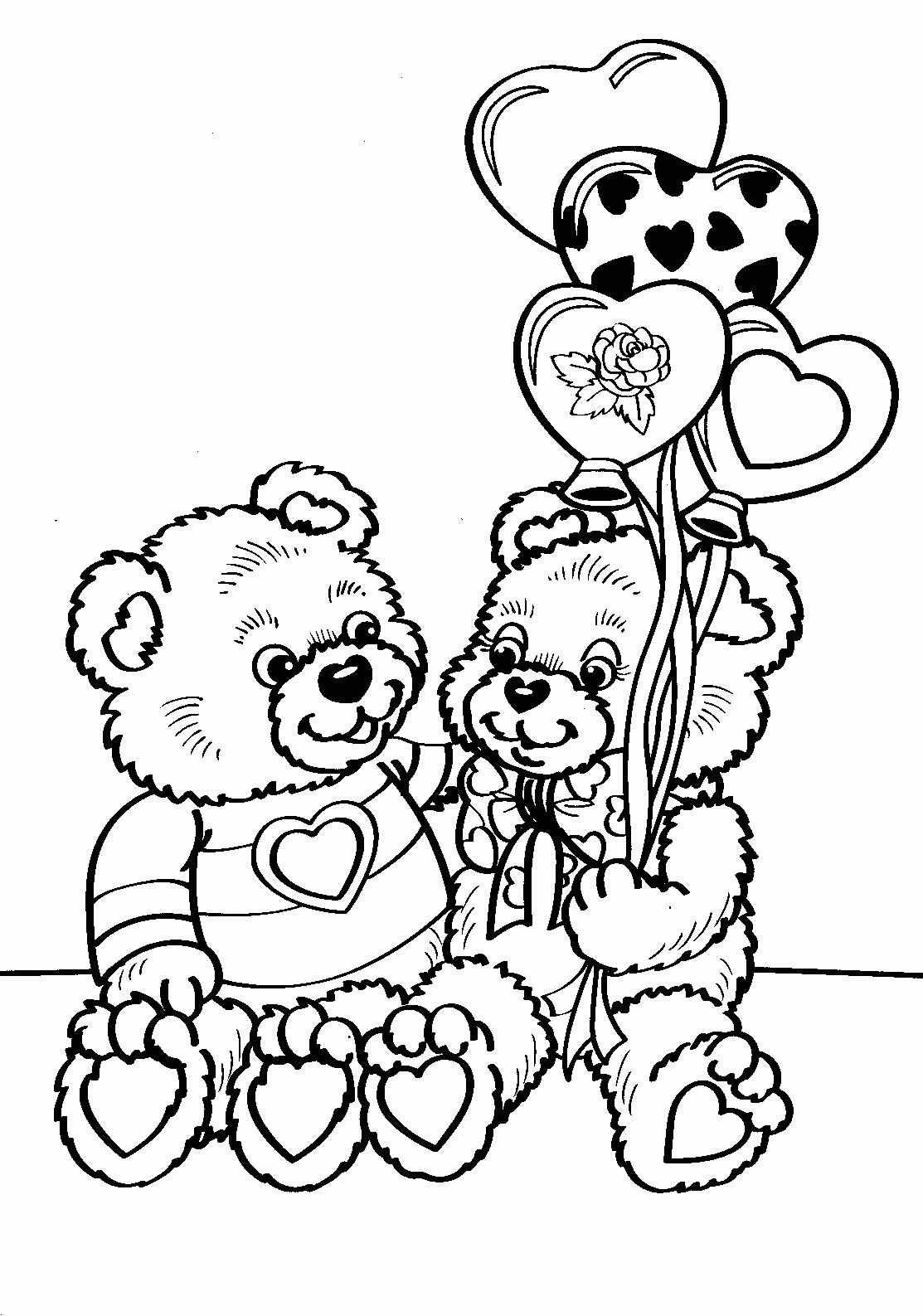 Free printable valentine coloring pages for kids